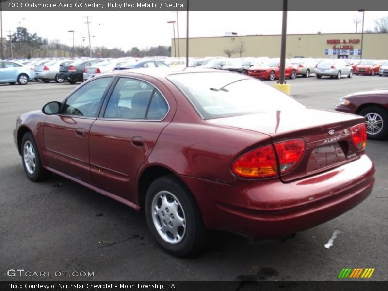 Ruby Red Metallic / Neutral 2003 Oldsmobile Alero GX Sedan