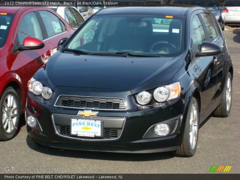 Black / Jet Black/Dark Titanium 2012 Chevrolet Sonic LTZ Hatch