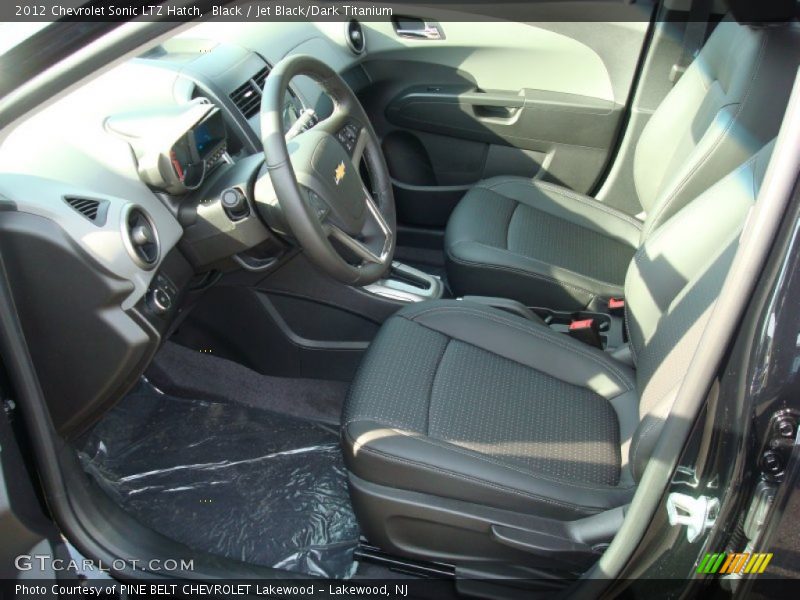 Black / Jet Black/Dark Titanium 2012 Chevrolet Sonic LTZ Hatch