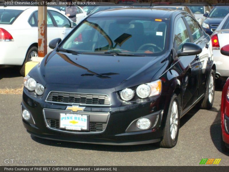 Black / Jet Black/Brick 2012 Chevrolet Sonic LT Sedan