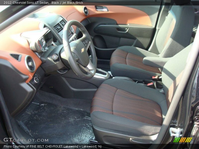 Black / Jet Black/Brick 2012 Chevrolet Sonic LT Sedan