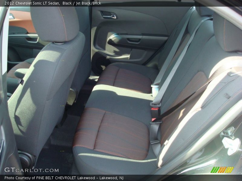 Black / Jet Black/Brick 2012 Chevrolet Sonic LT Sedan