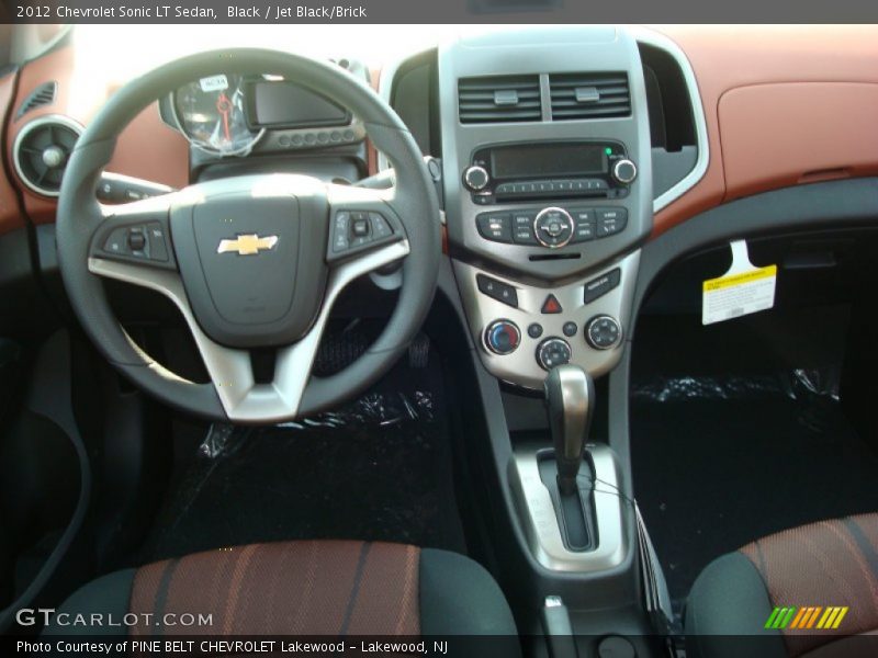 Black / Jet Black/Brick 2012 Chevrolet Sonic LT Sedan