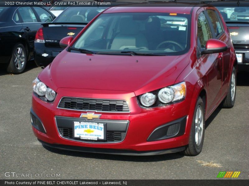 Crystal Red Tintcoat / Titanium 2012 Chevrolet Malibu LS