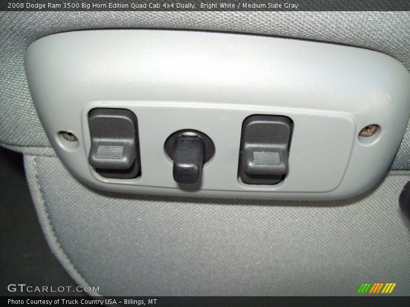 Bright White / Medium Slate Gray 2008 Dodge Ram 3500 Big Horn Edition Quad Cab 4x4 Dually