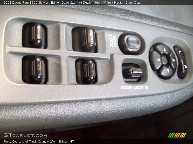 Bright White / Medium Slate Gray 2008 Dodge Ram 3500 Big Horn Edition Quad Cab 4x4 Dually