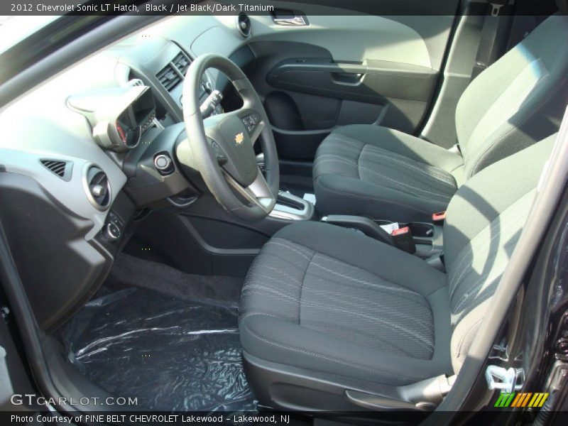 Black / Jet Black/Dark Titanium 2012 Chevrolet Sonic LT Hatch