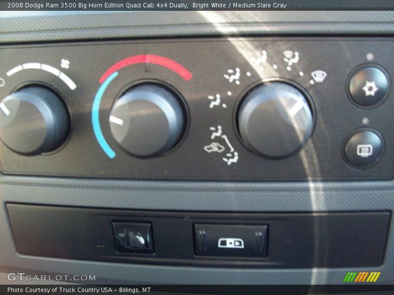 Bright White / Medium Slate Gray 2008 Dodge Ram 3500 Big Horn Edition Quad Cab 4x4 Dually