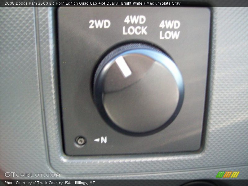 Bright White / Medium Slate Gray 2008 Dodge Ram 3500 Big Horn Edition Quad Cab 4x4 Dually