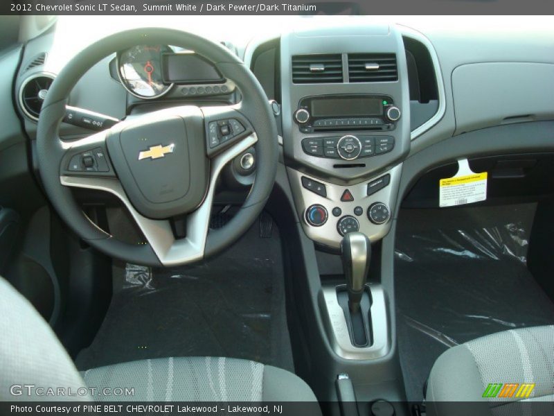 Summit White / Dark Pewter/Dark Titanium 2012 Chevrolet Sonic LT Sedan