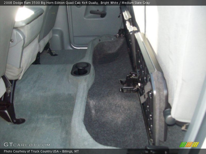 Bright White / Medium Slate Gray 2008 Dodge Ram 3500 Big Horn Edition Quad Cab 4x4 Dually