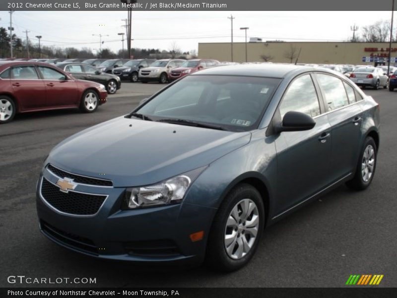 Blue Granite Metallic / Jet Black/Medium Titanium 2012 Chevrolet Cruze LS