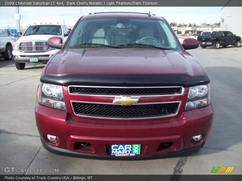 Dark Cherry Metallic / Light Titanium/Dark Titanium 2009 Chevrolet Suburban LT 4x4