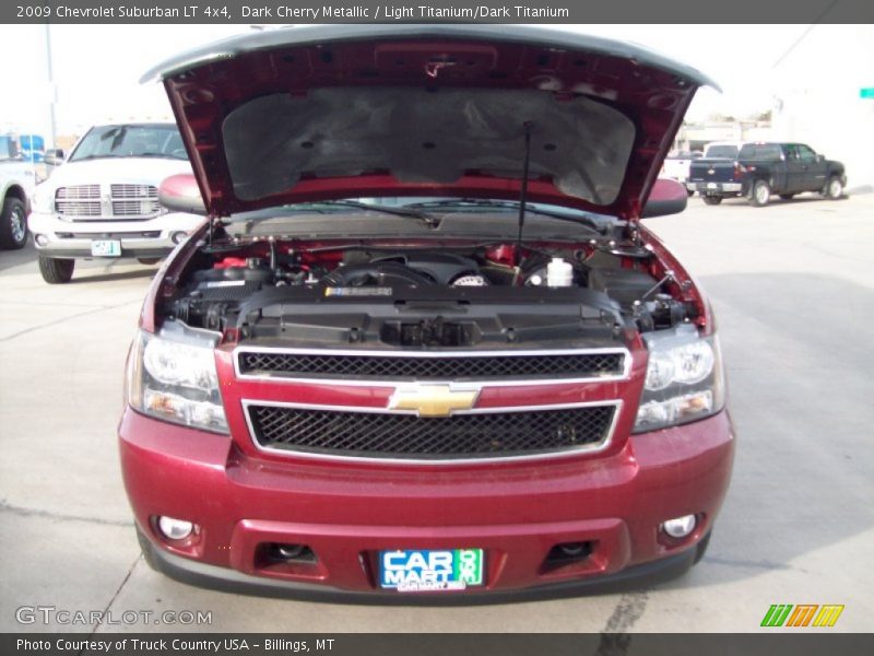 Dark Cherry Metallic / Light Titanium/Dark Titanium 2009 Chevrolet Suburban LT 4x4