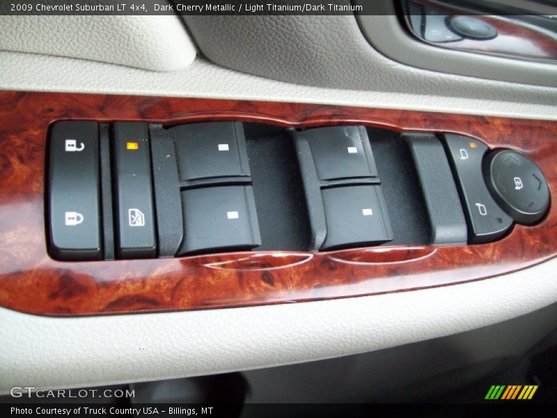 Dark Cherry Metallic / Light Titanium/Dark Titanium 2009 Chevrolet Suburban LT 4x4