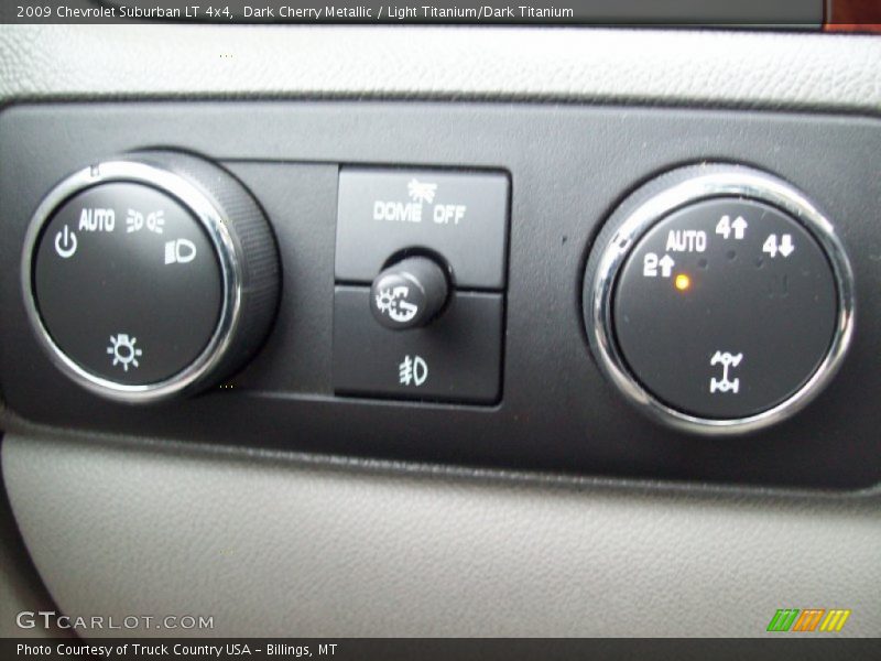 Dark Cherry Metallic / Light Titanium/Dark Titanium 2009 Chevrolet Suburban LT 4x4