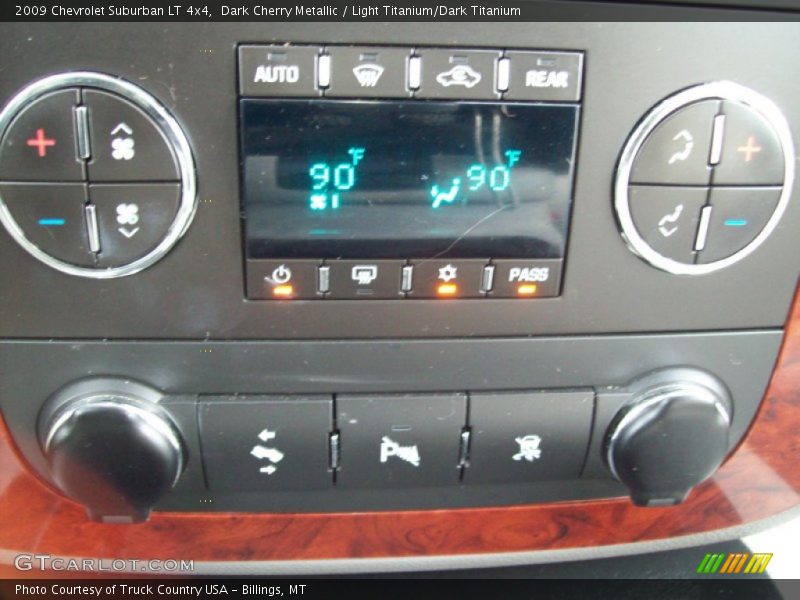 Dark Cherry Metallic / Light Titanium/Dark Titanium 2009 Chevrolet Suburban LT 4x4