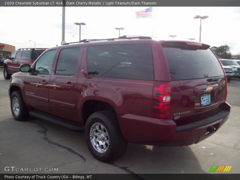 Dark Cherry Metallic / Light Titanium/Dark Titanium 2009 Chevrolet Suburban LT 4x4