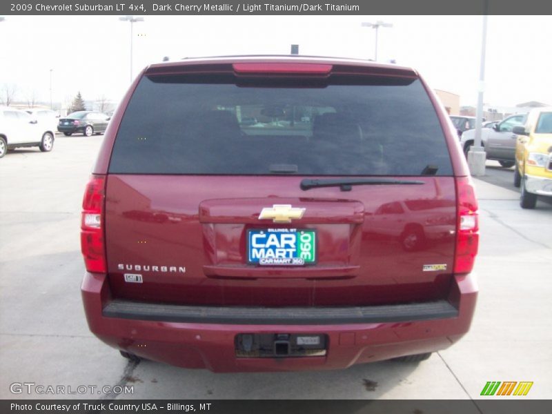 Dark Cherry Metallic / Light Titanium/Dark Titanium 2009 Chevrolet Suburban LT 4x4