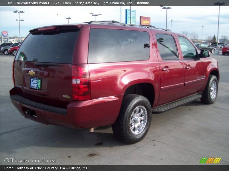 Dark Cherry Metallic / Light Titanium/Dark Titanium 2009 Chevrolet Suburban LT 4x4