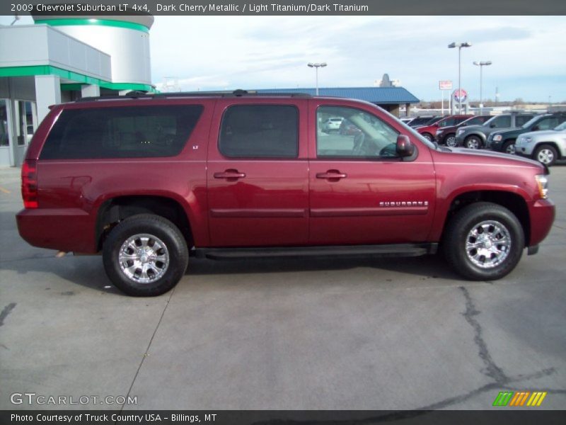 Dark Cherry Metallic / Light Titanium/Dark Titanium 2009 Chevrolet Suburban LT 4x4