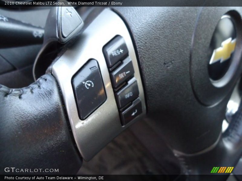 White Diamond Tricoat / Ebony 2010 Chevrolet Malibu LTZ Sedan