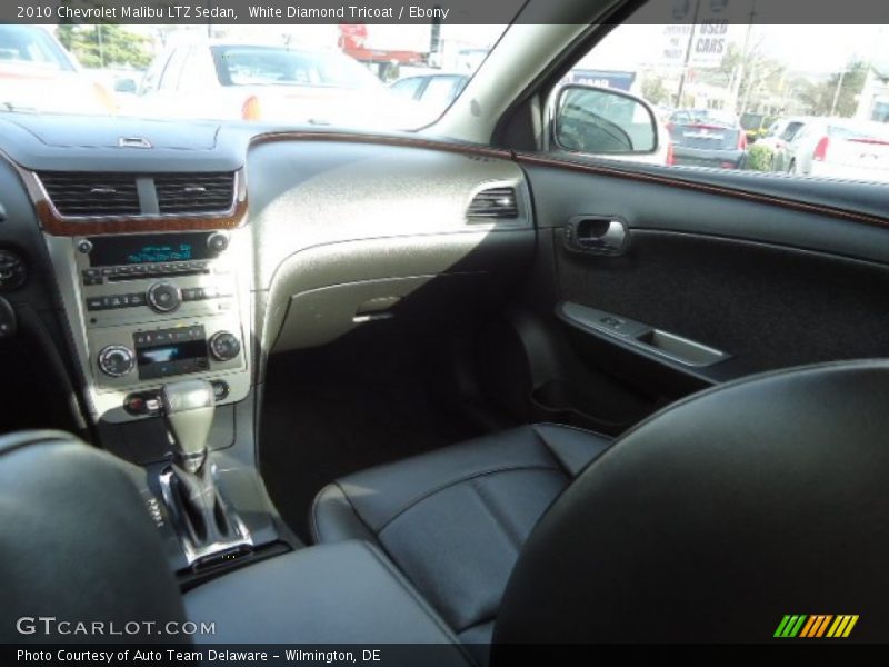 White Diamond Tricoat / Ebony 2010 Chevrolet Malibu LTZ Sedan