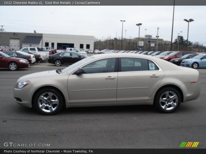 Gold Mist Metallic / Cocoa/Cashmere 2012 Chevrolet Malibu LS