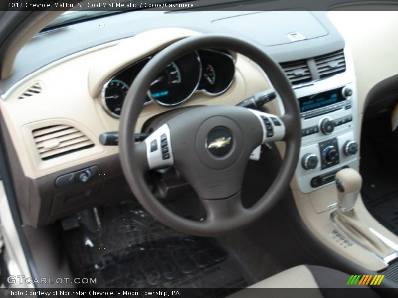 Gold Mist Metallic / Cocoa/Cashmere 2012 Chevrolet Malibu LS