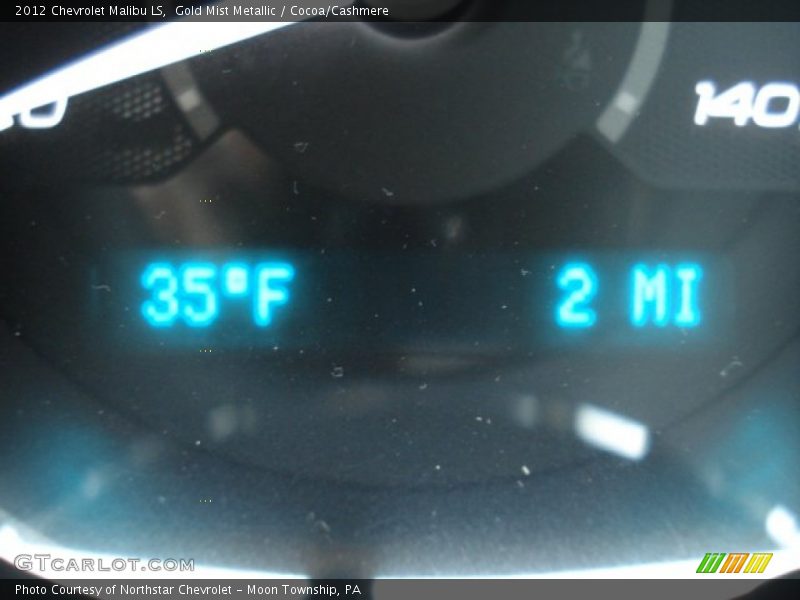 Gold Mist Metallic / Cocoa/Cashmere 2012 Chevrolet Malibu LS