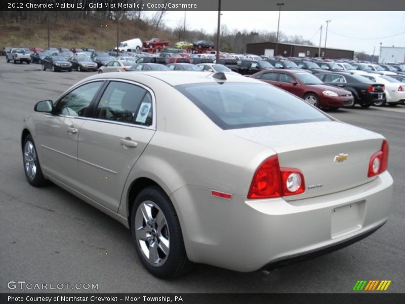 Gold Mist Metallic / Cocoa/Cashmere 2012 Chevrolet Malibu LS