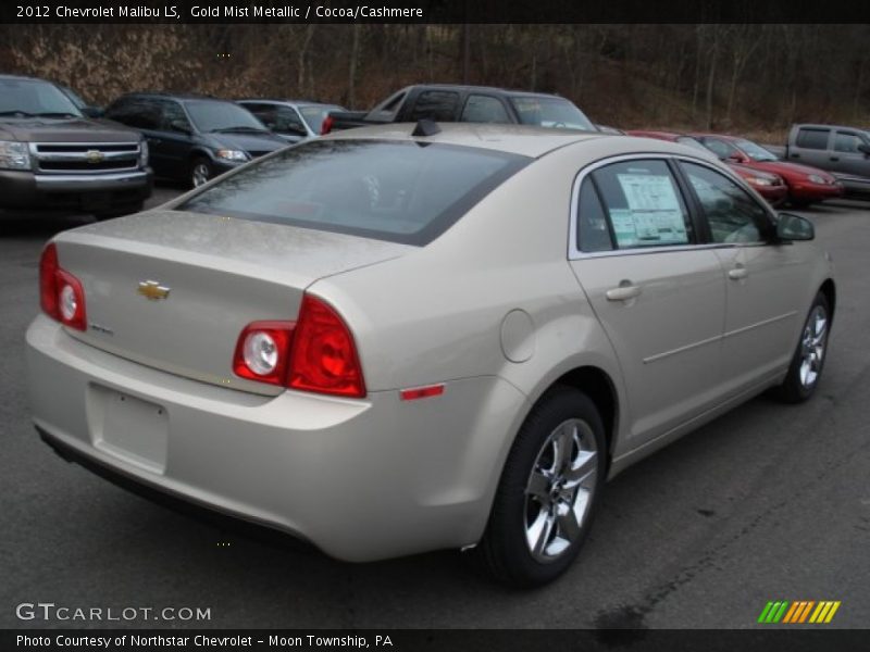 Gold Mist Metallic / Cocoa/Cashmere 2012 Chevrolet Malibu LS