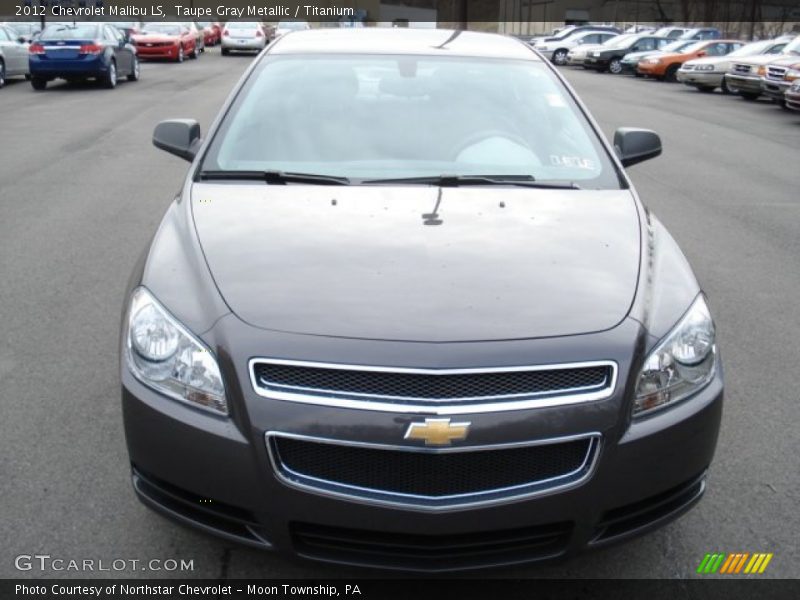 Taupe Gray Metallic / Titanium 2012 Chevrolet Malibu LS
