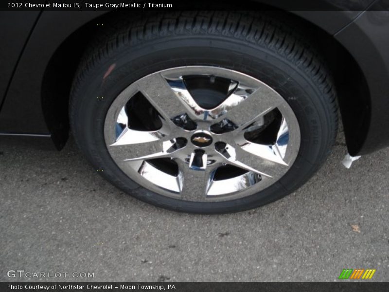 Taupe Gray Metallic / Titanium 2012 Chevrolet Malibu LS