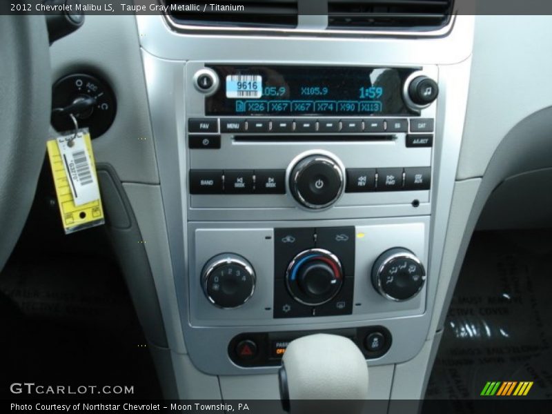 Taupe Gray Metallic / Titanium 2012 Chevrolet Malibu LS