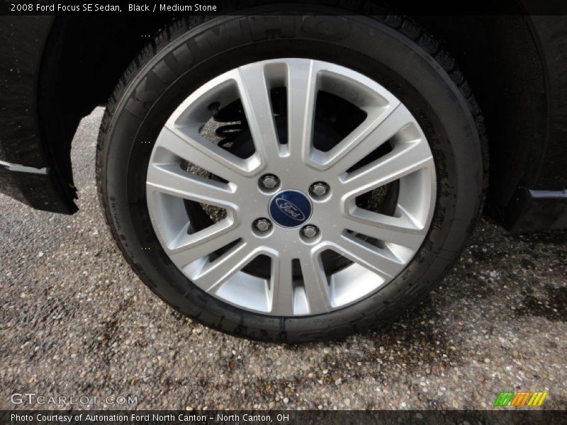 Black / Medium Stone 2008 Ford Focus SE Sedan