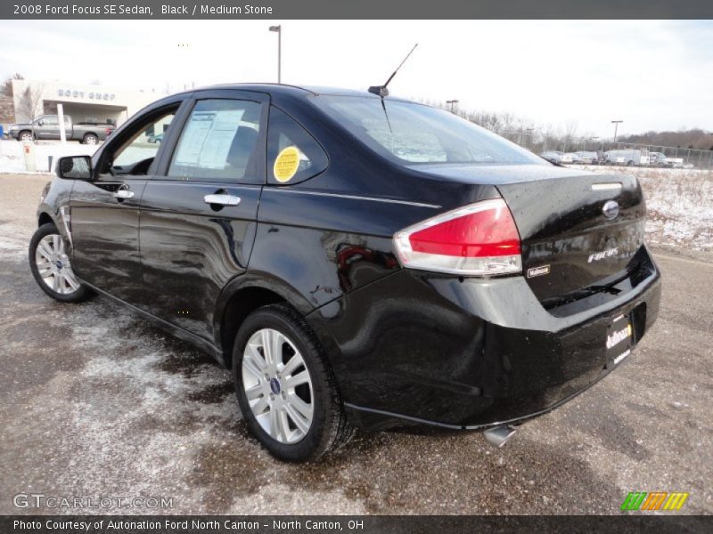 Black / Medium Stone 2008 Ford Focus SE Sedan