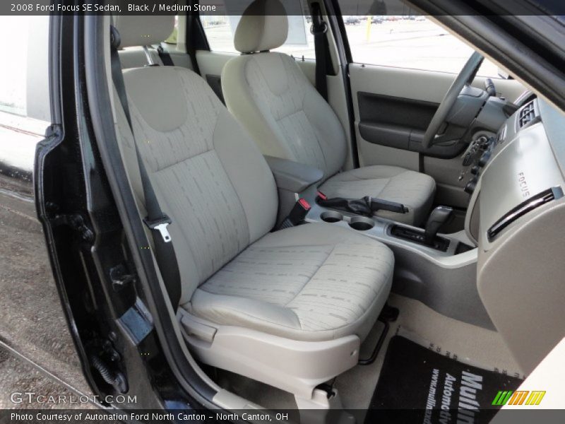 Black / Medium Stone 2008 Ford Focus SE Sedan