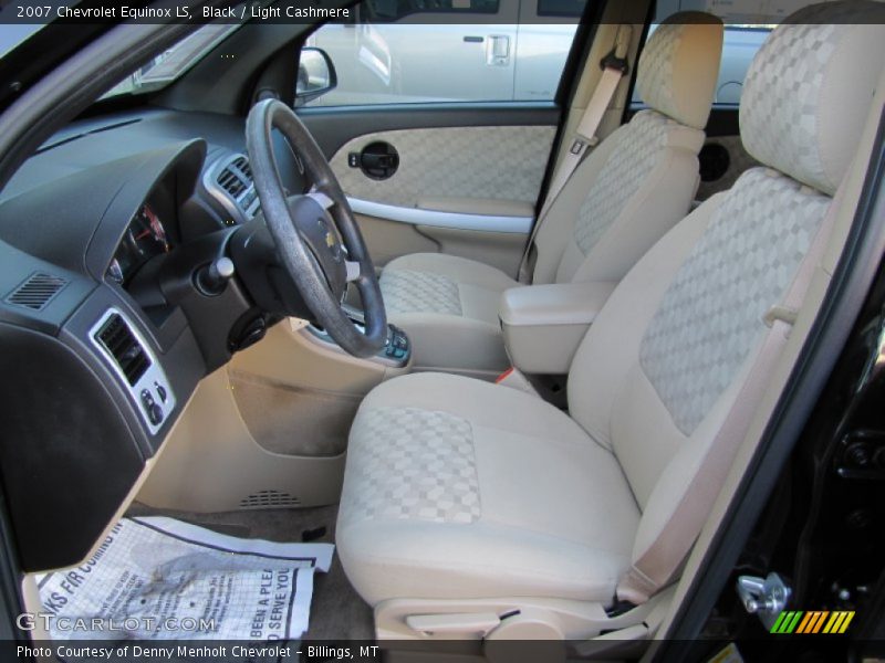 Black / Light Cashmere 2007 Chevrolet Equinox LS