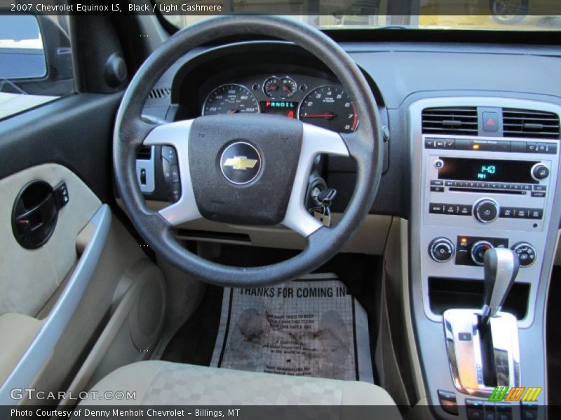 Black / Light Cashmere 2007 Chevrolet Equinox LS