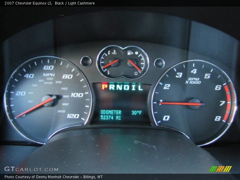 Black / Light Cashmere 2007 Chevrolet Equinox LS