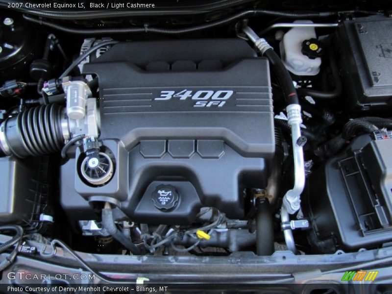 Black / Light Cashmere 2007 Chevrolet Equinox LS