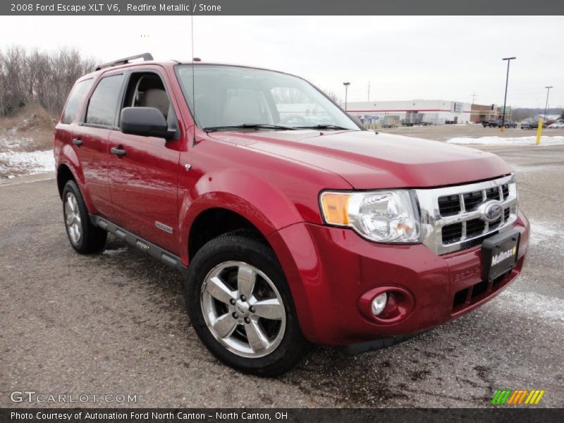 Redfire Metallic / Stone 2008 Ford Escape XLT V6