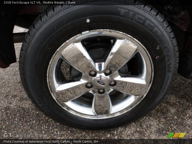 Redfire Metallic / Stone 2008 Ford Escape XLT V6