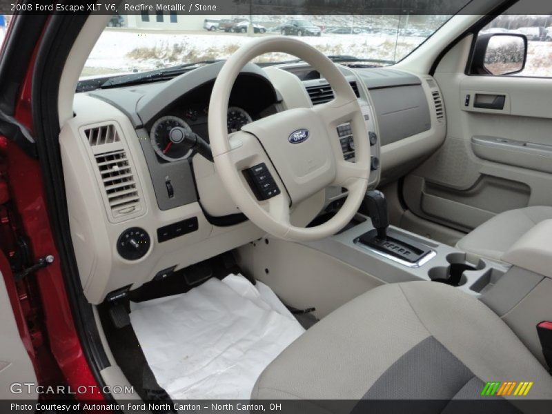 Redfire Metallic / Stone 2008 Ford Escape XLT V6