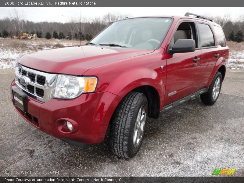 Redfire Metallic / Stone 2008 Ford Escape XLT V6