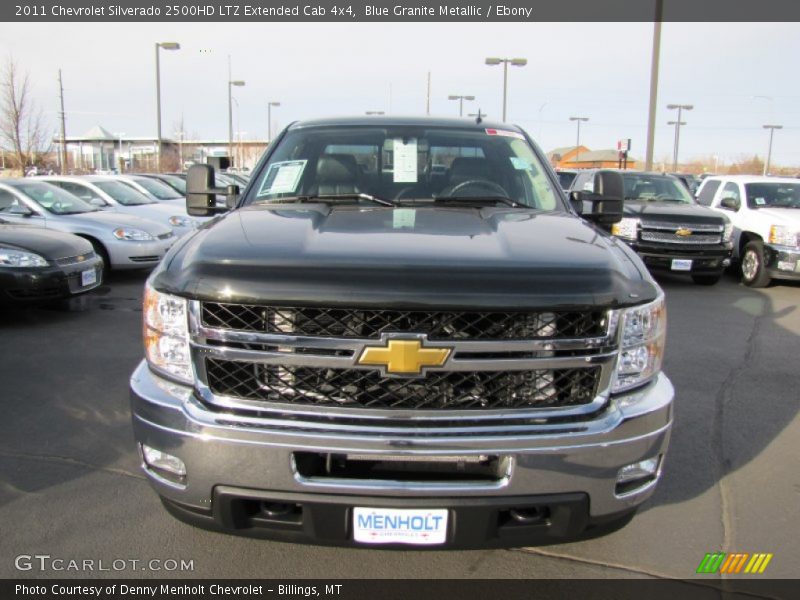 Blue Granite Metallic / Ebony 2011 Chevrolet Silverado 2500HD LTZ Extended Cab 4x4