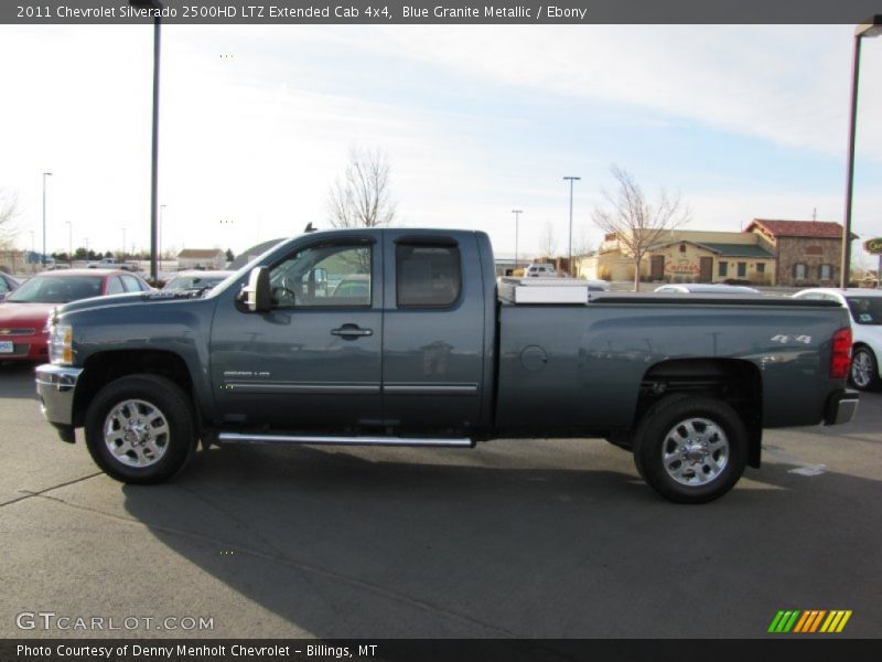 Blue Granite Metallic / Ebony 2011 Chevrolet Silverado 2500HD LTZ Extended Cab 4x4