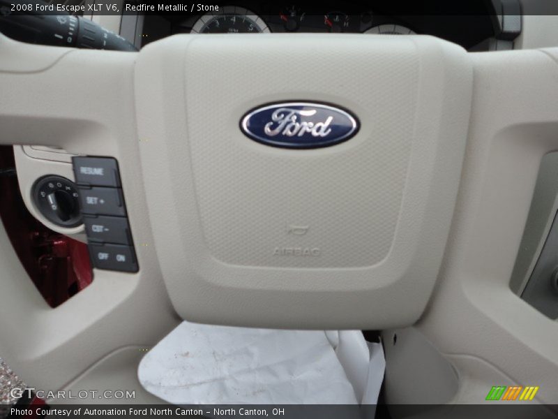 Redfire Metallic / Stone 2008 Ford Escape XLT V6
