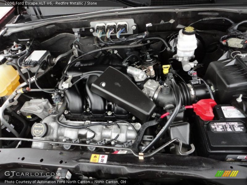 Redfire Metallic / Stone 2008 Ford Escape XLT V6